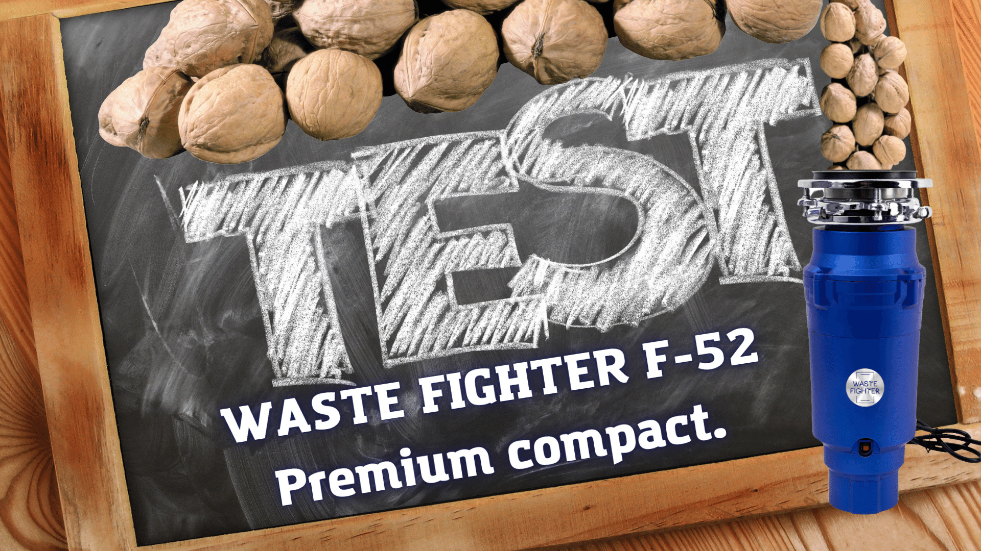 Перемалываем грецкие орехи без остатка. Измельчитель пищевых отходов WASTE FIGHTER модель F-52.