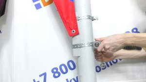 Обзор Как закрепить флаг консоль на столб