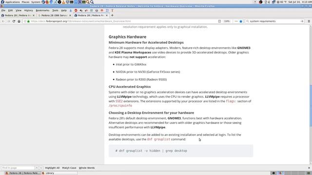 What I need to do on PC's, Fedora 28 & Debian 9 System Requirements, Re-installing Media Writer Pt5