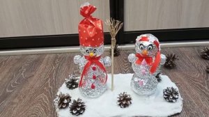 Снеговики из фольги своими руками.