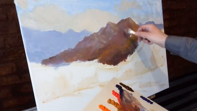 Как НАРИСОВАТЬ ГОРЫ. ПОДРОБНЫЙ МАСТЕР-КЛАСС. смотреть онлайн