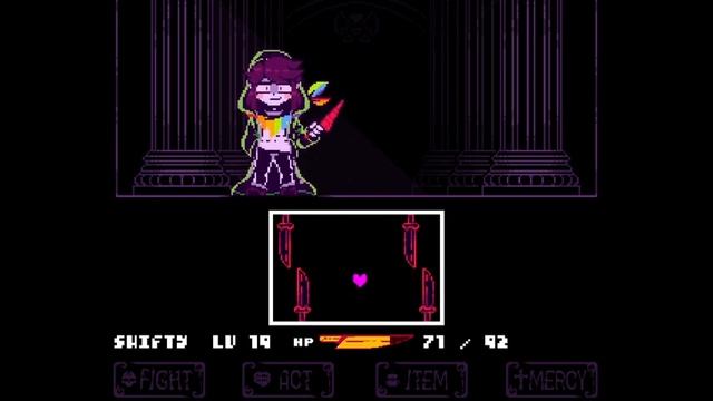 Story Shift - Facing Demons Chara Fight  Pacifist Ending