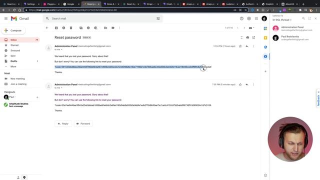 Adding Reset Password via Email? [ Building best web development projects for resume live ]