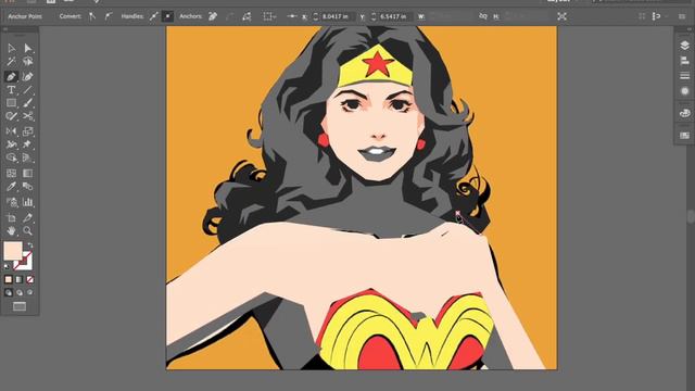 Wonder Woman Speedpaint created on Adobe Illustrator [VECTOR ART] смотреть онлайн