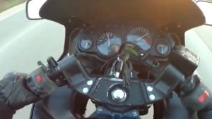Разгон Kawasaki ZZR 400 2005 ,0-150