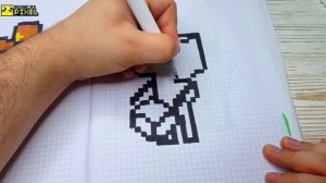 МАЙНКРАФТ  РИСУЕМ ПО КЛЕТОЧКАМ !Very Easy ! minecraft PIXEL ART