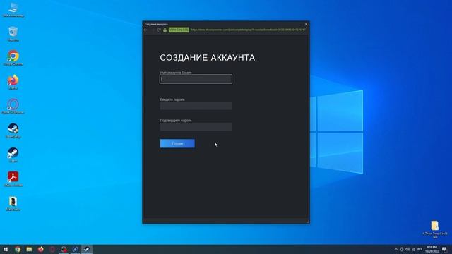 Как создать аккаунт Steam за пару минут / Создать аккаунт в стиме на компьютере / Steam аккаунт