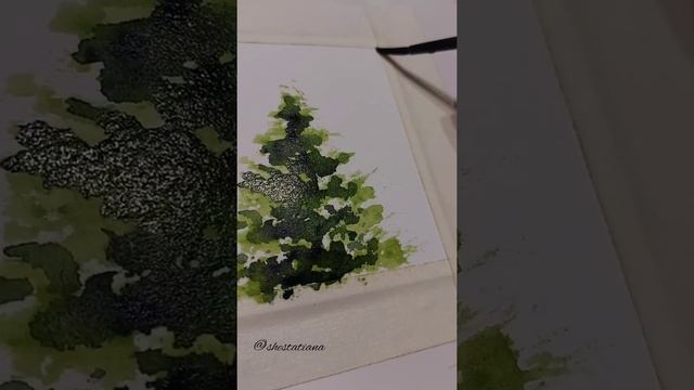 СУПЕР ПРОСТАЯ ОТКРЫТКА | Своими руками | сможет каждый | урок рисования #декор #подарок #акварель смотреть онлайн