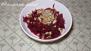 салат со свёклой. кызылча менен салат