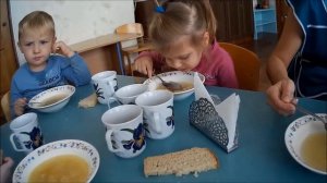 Обед в детском саду# Lunch in Kindergarten
