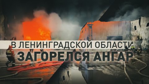 Ликвидация крупного пожара в Ленинградской области