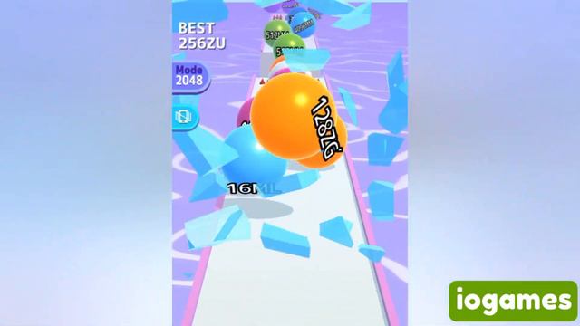 BALL RUN 2048 — INFINITY ∞ Go To '128 ZM' BORDER! (Z-M-MILLION 🙂, Gameplay) смотреть онлайн