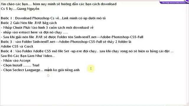 Huong Dan Download Va Cai Đat Photoshop CS5