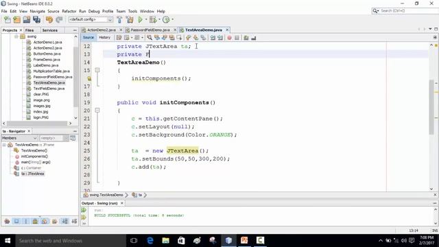 Java Swing Bangla Tutorial 45 : How to set Font style & size of JTextArea смотреть онлайн