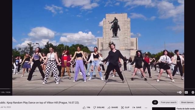 K POP In Public  Kpop Random Play Dance On Top Of Vítkov Hill Prague Ghost Girl Butterlfy 1