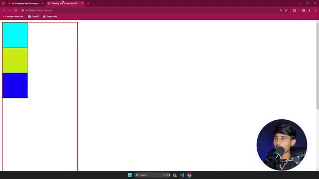 ? CSS Tutorial: Visibility and z-index in CSS | Web Development Full Course | #29