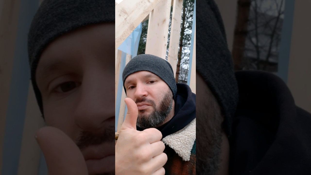 Строительство каркасного дома зимой. #каркаснаямануфактура