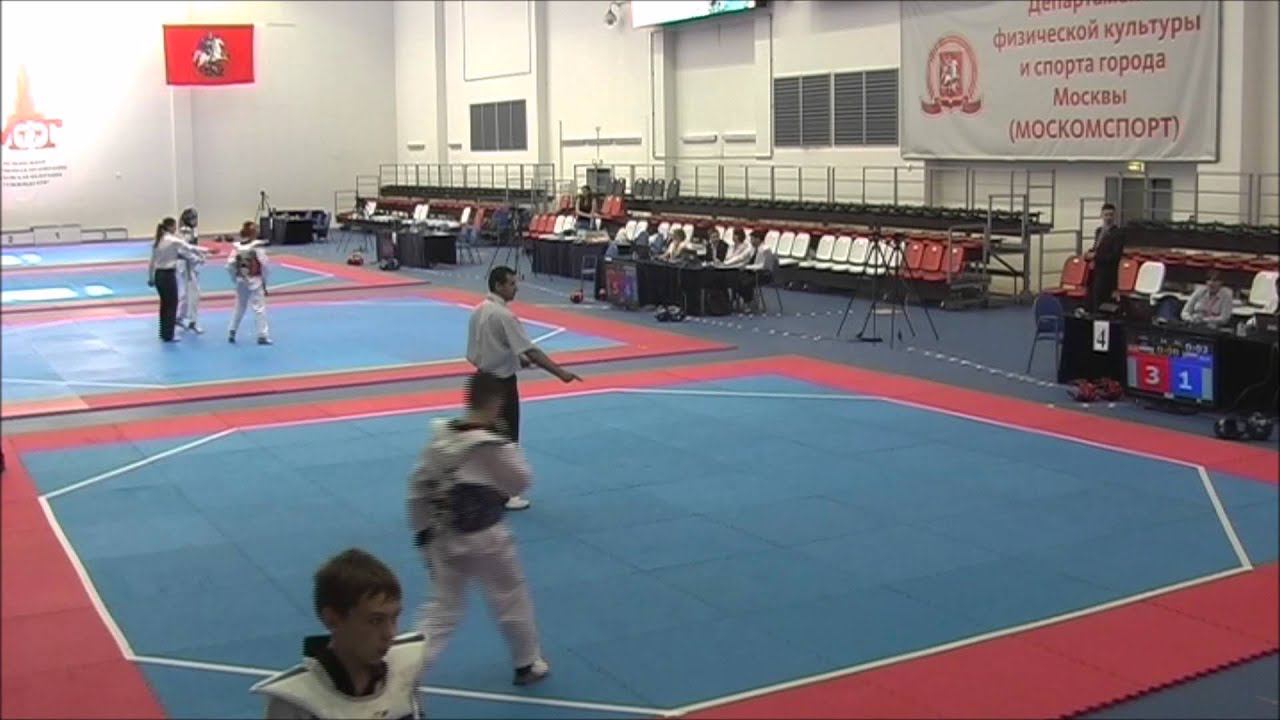 Taekwondo WTF. Первенство Москвы. 07.06.2015. Апутильников-Попов.