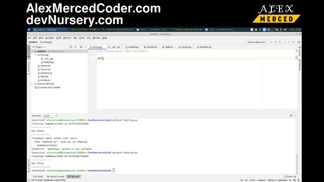 AM Coder - Python/Pycharm #11 - Python Packages (__init__.py)
