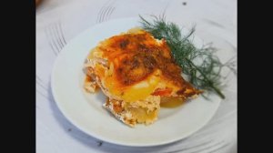 Запеченные кабачки с помидором и сыром