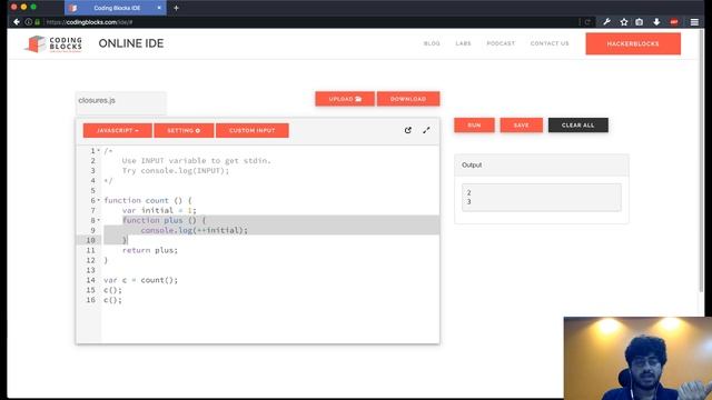 Closure Scope in Javascript Functions