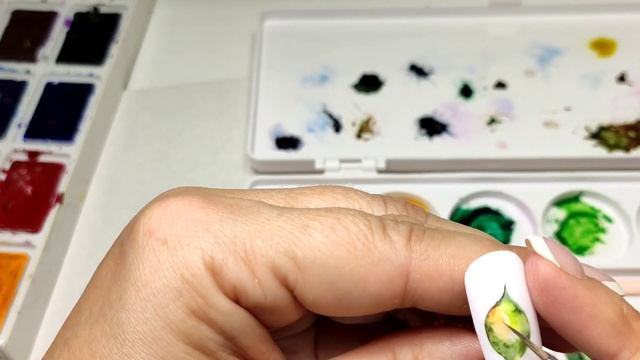 Рисуем лимон на ногтях ? Рисунок акварелью на ногтях поэтапно для начинающих
