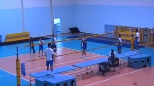 Brazil Men's Volleyball Team Training Service Defense Setting Attack Bruno & Lucas