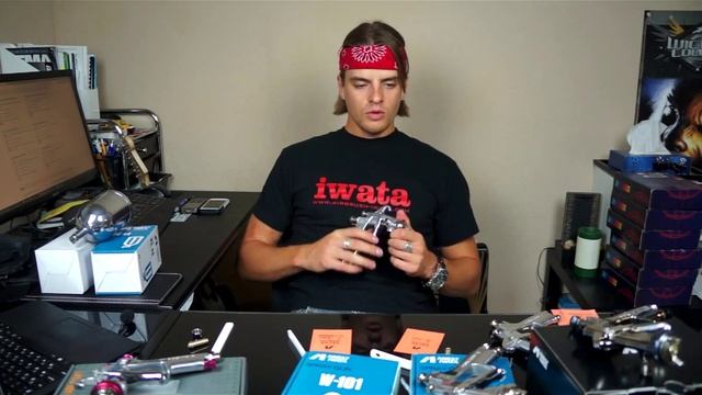 Краскопульты Anest Iwata W-101 Kiwami, W-101-134G и пр. Обзор смотреть онлайн