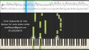 Girl I Need You (Baaghi) Piano Notes -  Music Sheet