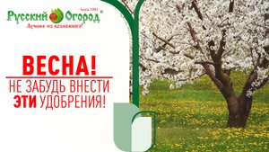 УДОБРЕНИЯ ДЛЯ САДИ И ОГОРОДА - это нужно внести ранней весной.