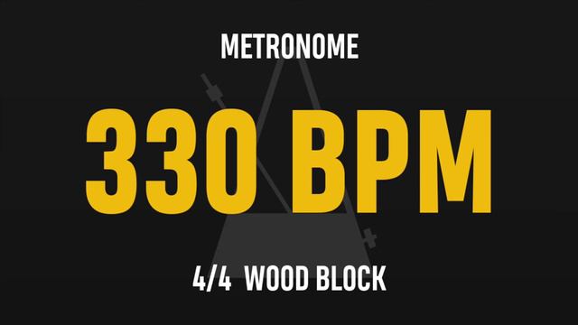 330 BPM 4/4 - Best Metronome (Sound : Wood block) смотреть онлайн