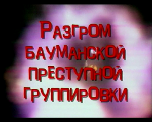 Документальный детектив. "Разгром Бауманской преступной группировки"