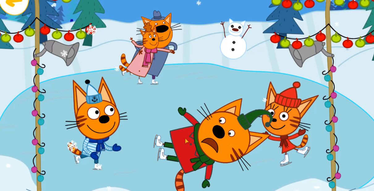 Три кота 13 увлекательная раскраска с анимациями! смотреть онлайн