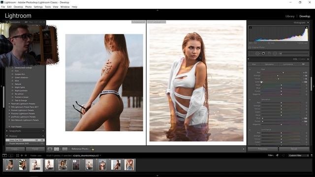 Обработка фото как у Саши Митрошиной в Инстаграм | Lightroom