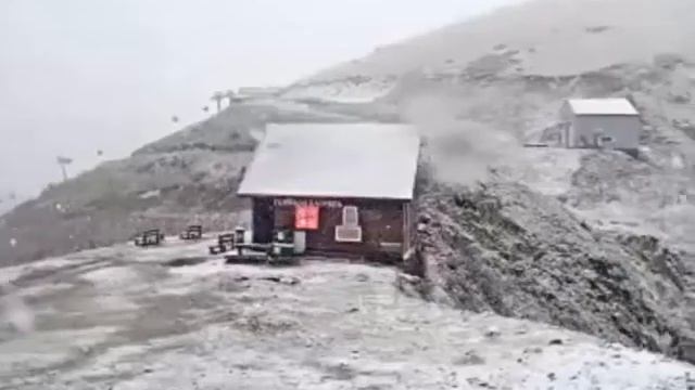 Горы Роза Хутор засыпал снегопад смотреть онлайн