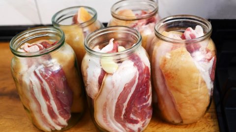 Сало в рассоле - консервация (рецепт 1)