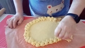 Песочный пирог с яблочным повидлом ./Мама Гуля /