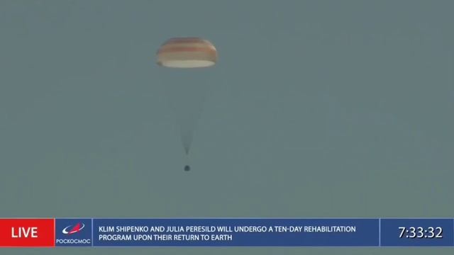 Soyuz MS-18 crew ship come to Earth смотреть онлайн