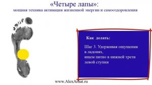 Техника медитации для активации и гармонизации жизненной энергии и самооздоровления '4 лапы'