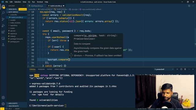 BUILD an authentication service in Node, Express and MongoDB смотреть онлайн