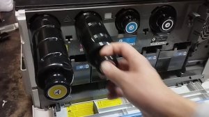 Canon IR advance C3720i, как достать и вставить картриджи