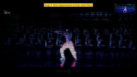 Video to Ascii, Image ascii art characters, Text Typography fonts learn Animation editing effects