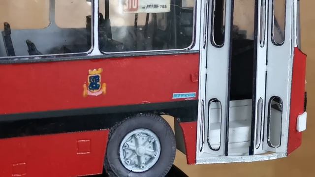 ИКАРУС-280 ЭЛЕКТРИФИЦИРОВАННАЯ МОДЕЛЬ. 1:43. Ручная работа!