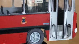 ИКАРУС-280 ЭЛЕКТРИФИЦИРОВАННАЯ МОДЕЛЬ. 1:43. Ручная работа!