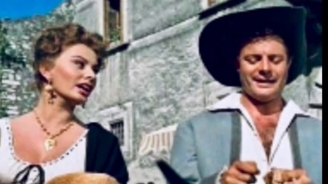 СОФИ ЛОРЕН, МАРЧЕЛЛО МАСТРОЯННИ и ВИТТОРИО ДЕ СИКА в комедии «Прекрасная жена мельника» #софилорен