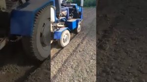 Посадка картофеля на минитракторе