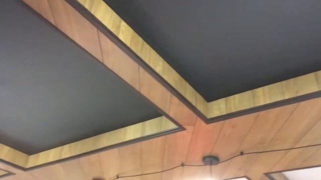 Как выглядят чёрные матовые натяжные потолки. Тольятти, мясной магазин "ProМясо".