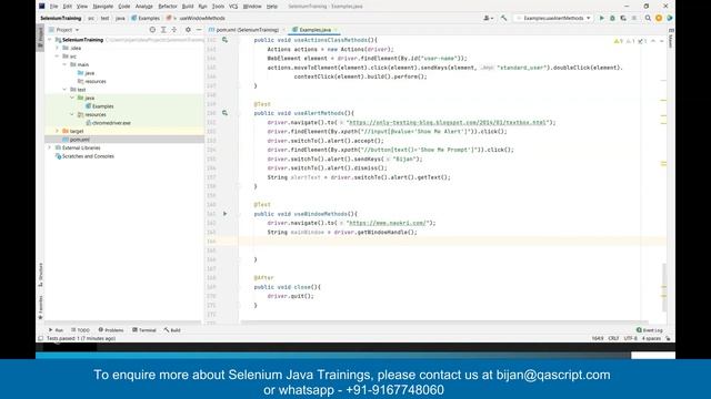 Basic To Advanced Selenium Java Full Course - Session 10 - Handling Alerts,MultipleWindows, WebTabl