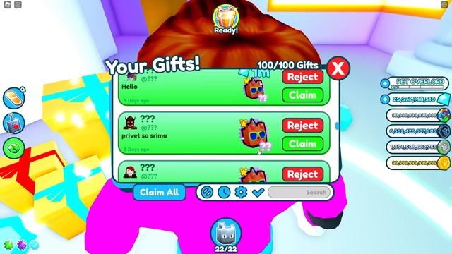 В ШОКЕ ОТ ПОДАРКОВ ПОДПИСЧИКОВ В PET SIMULATOR X В РОБЛОКС (ЧАСТЬ 3)! ROBLOX смотреть онлайн