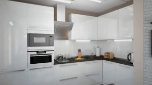 Современные белые угловые кухни - дизайн стильного интерьера